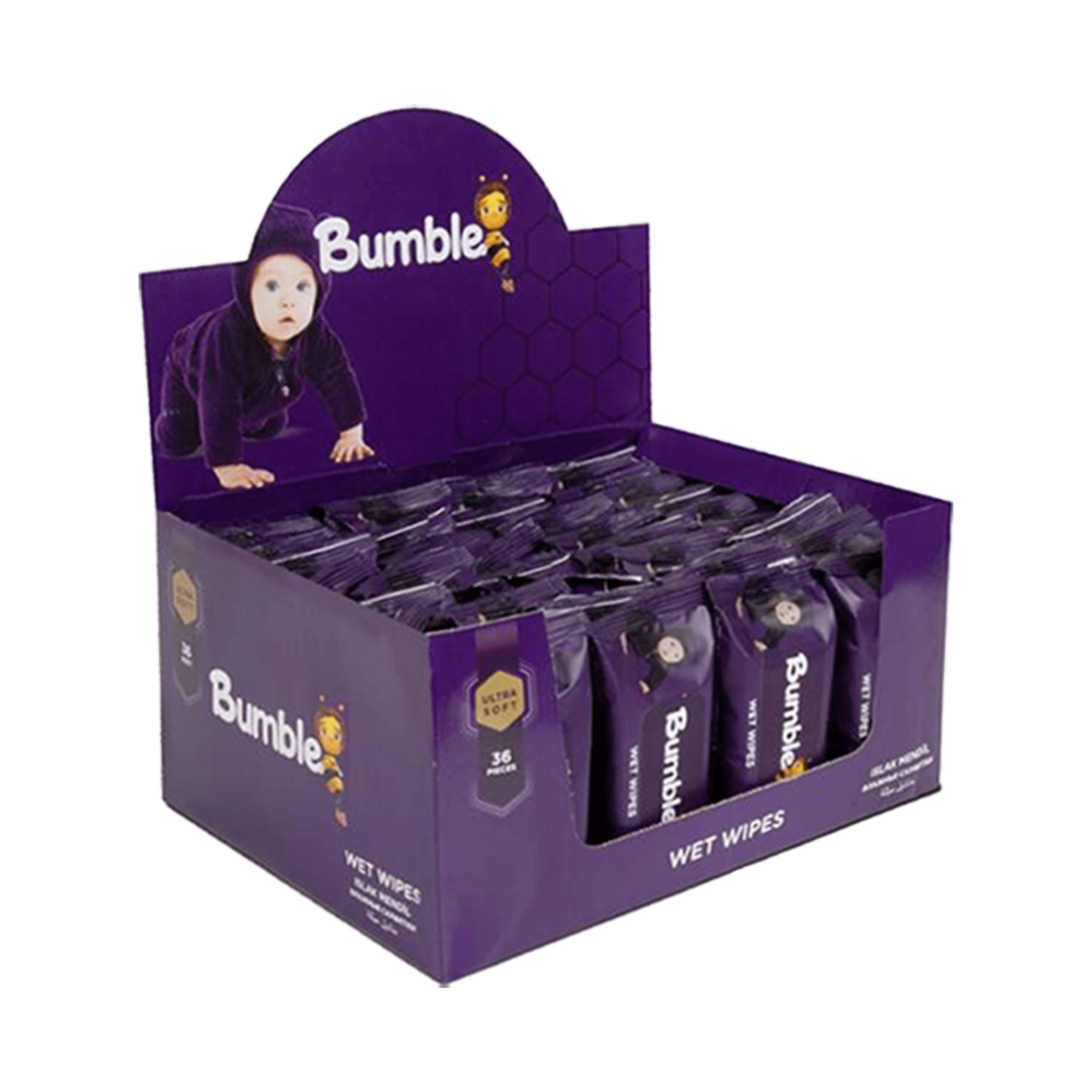 Bumble-Pocket Wipes-Baby Scented