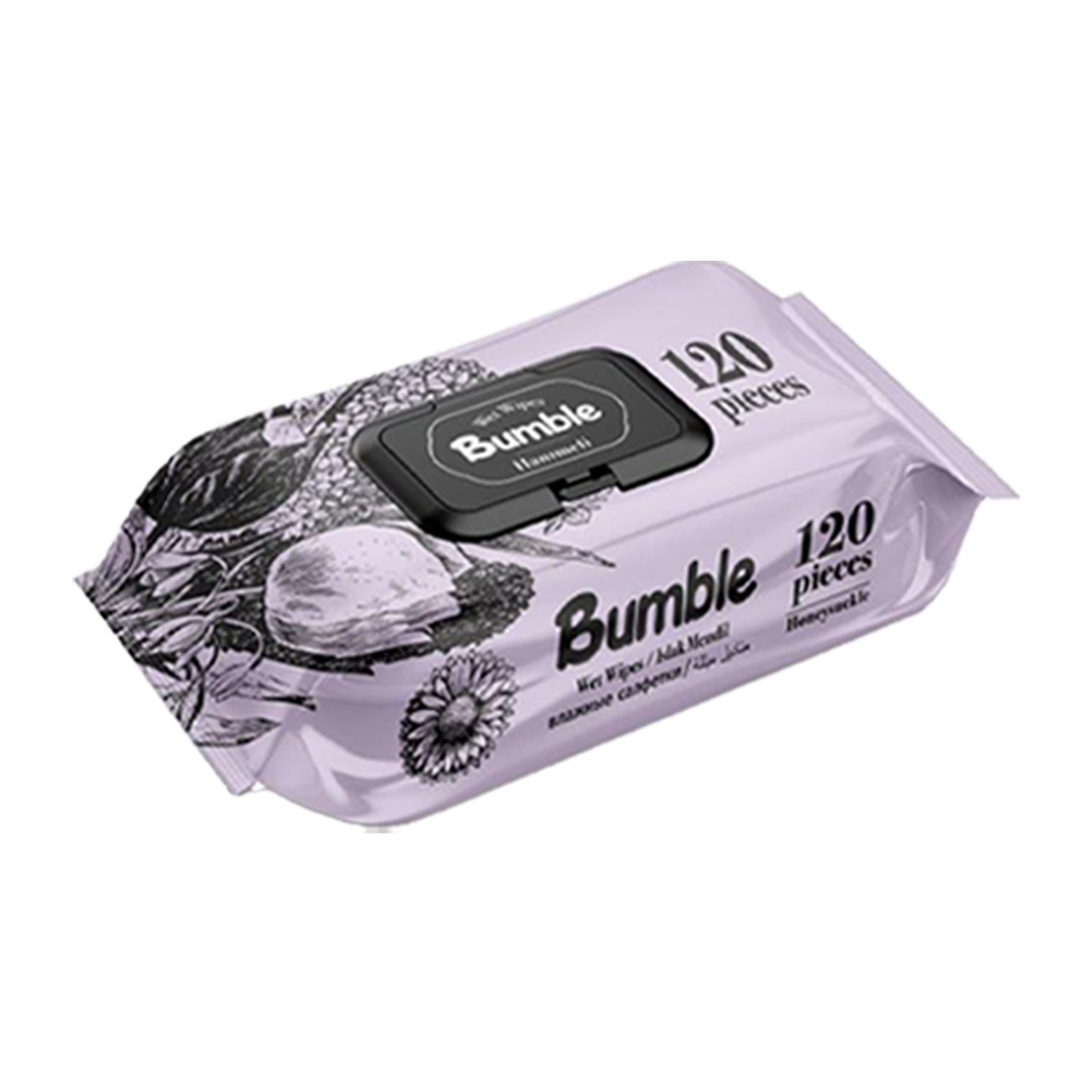 Bumble-Baby Wet Wipes-Honey Suckle - 72Pcs