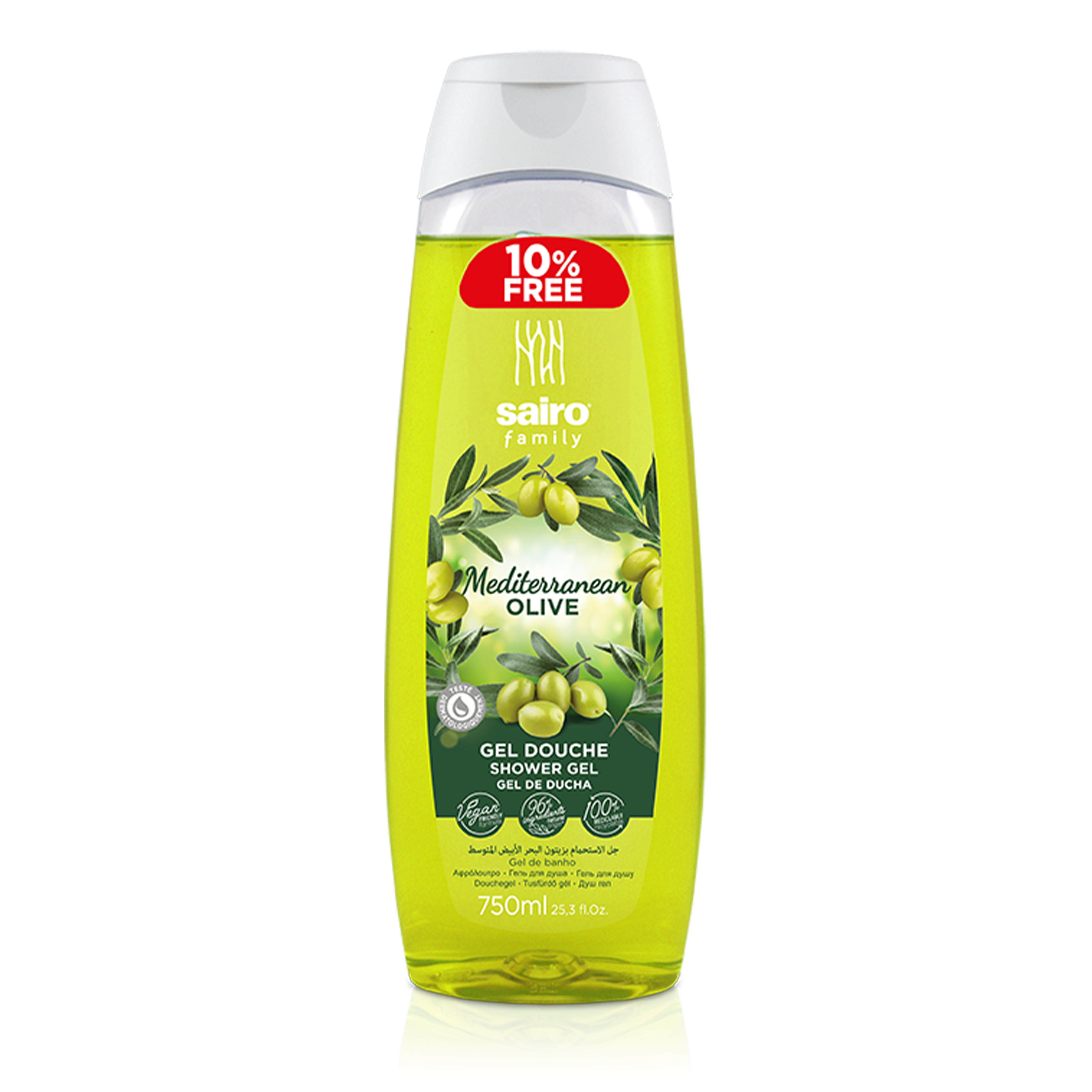 Sairo-Family Shower Gel-Mediterranean Olive