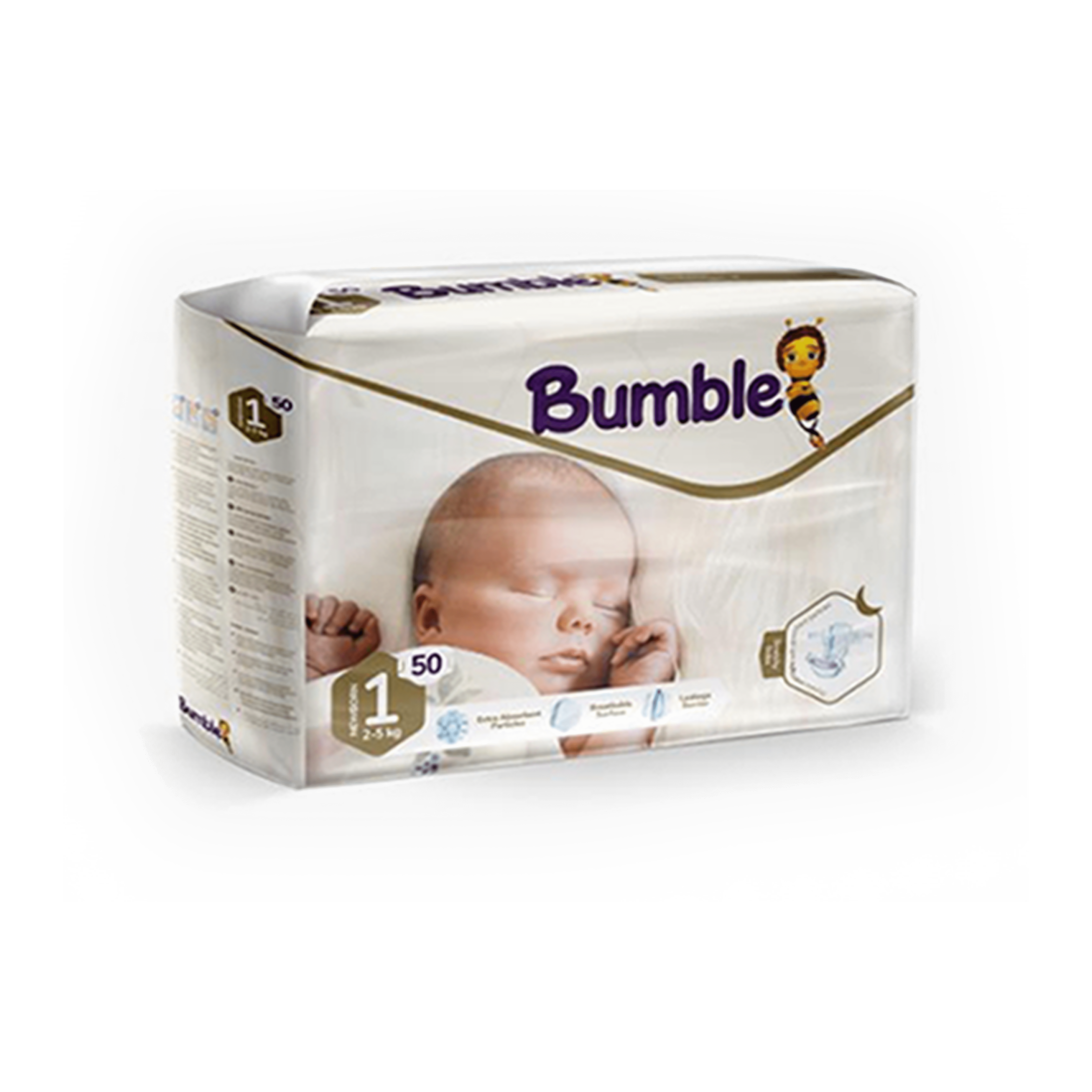 Bumble-Baby Diapers-Twin Pack - N1 Newborn
