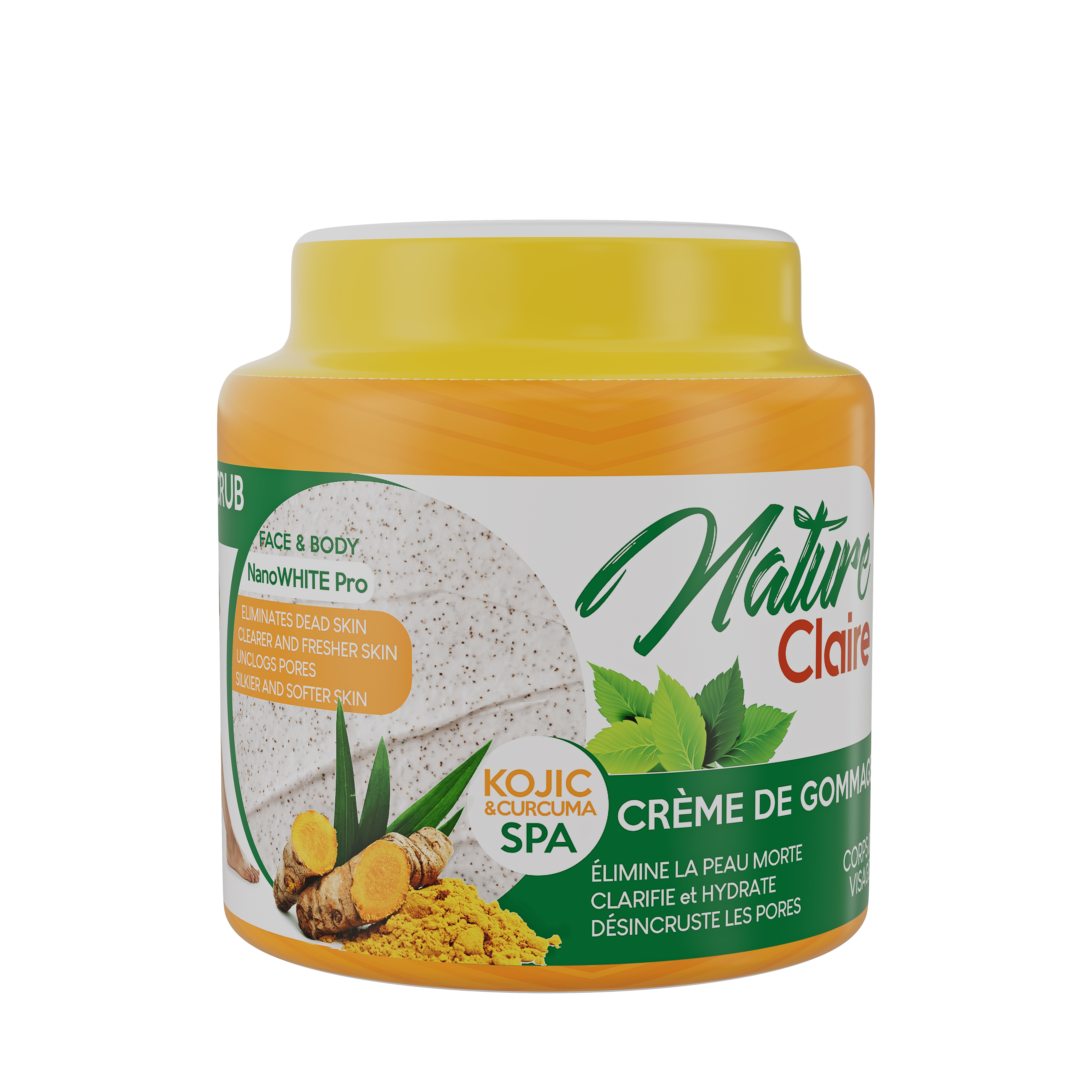 Nature Claire-Body Care-Body Scrub Cream - Tumeric