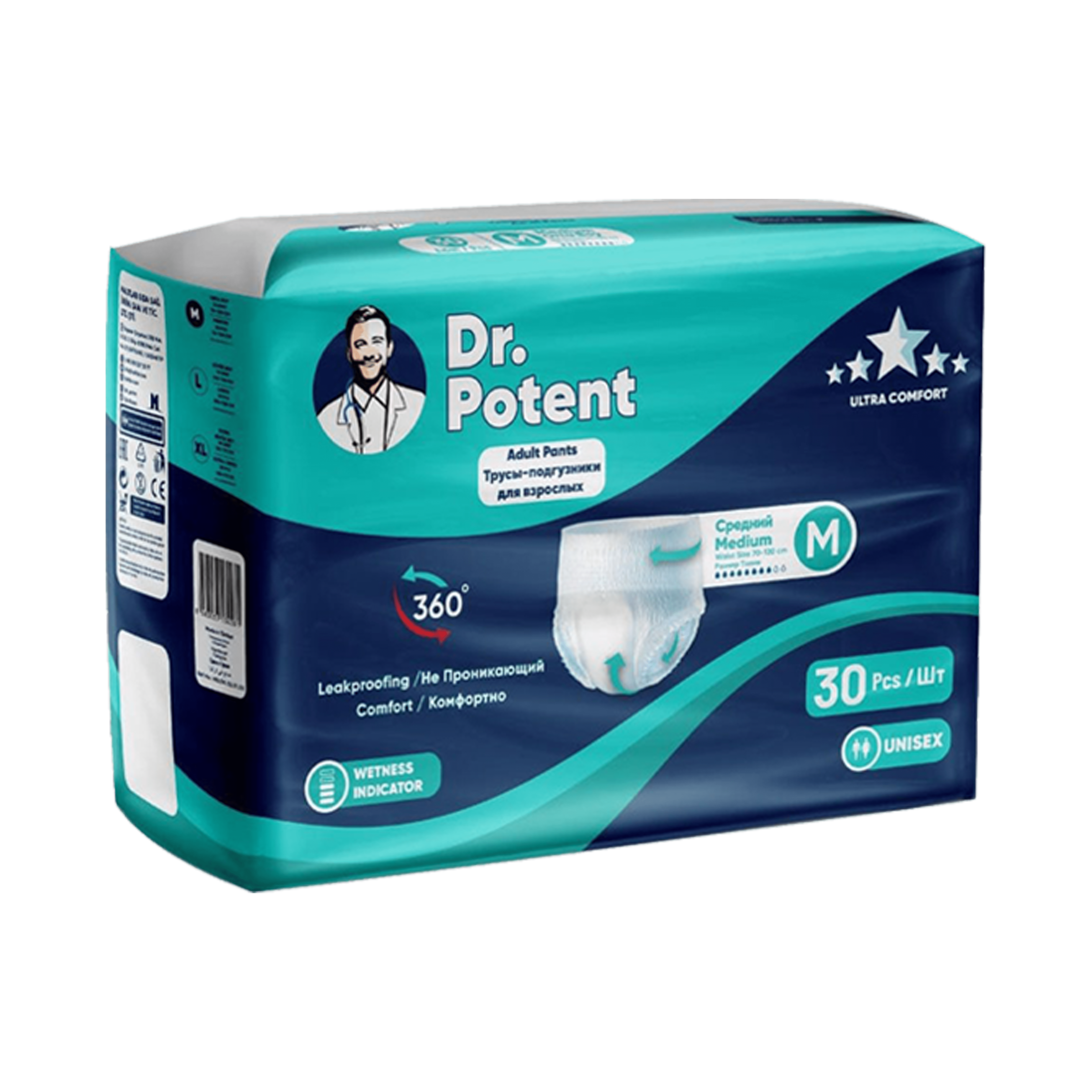 Dr.Potent-Adults Care-Adults  Pants - Medium 30pcx