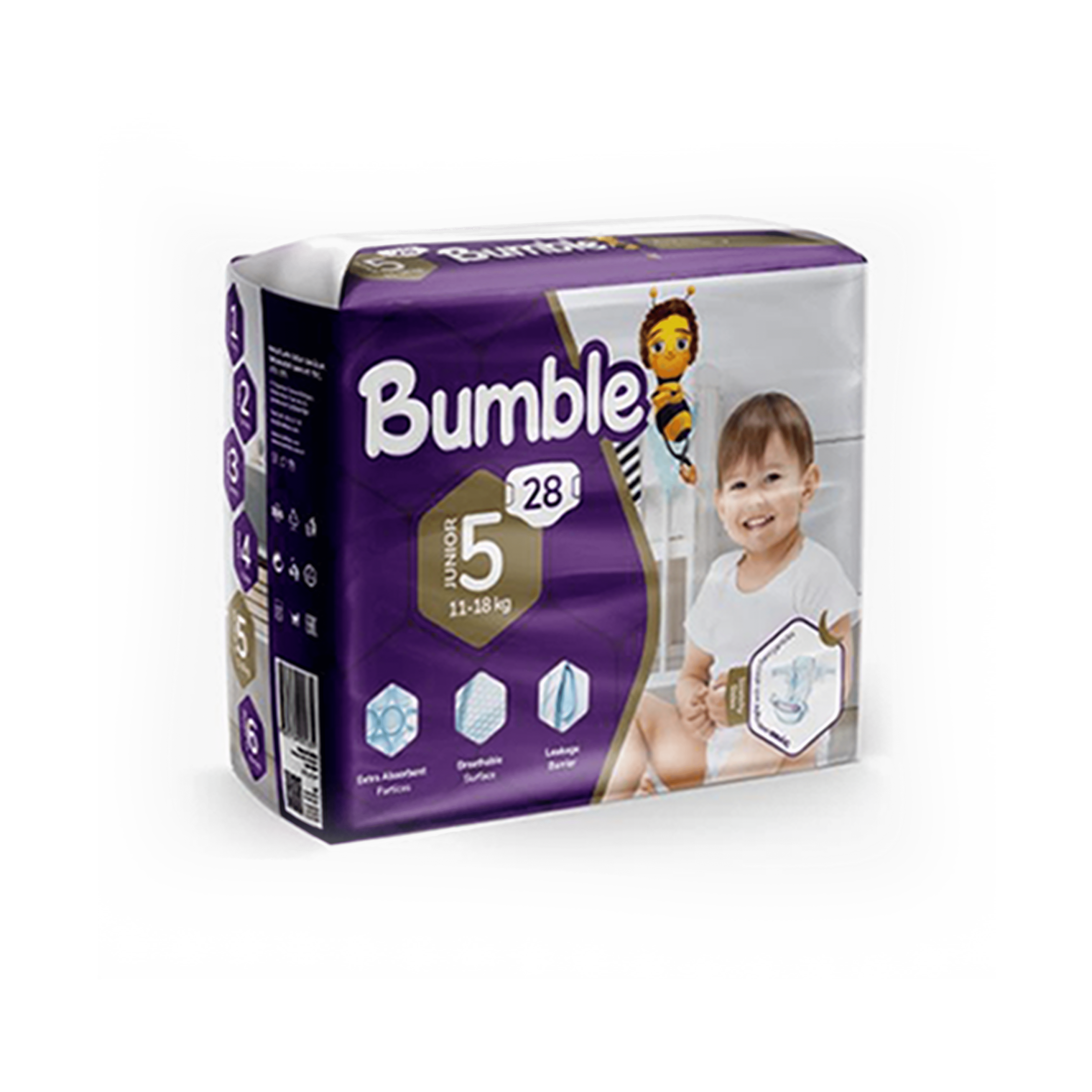 Bumble-Baby Diapers-Twin Pack - N5 Junior