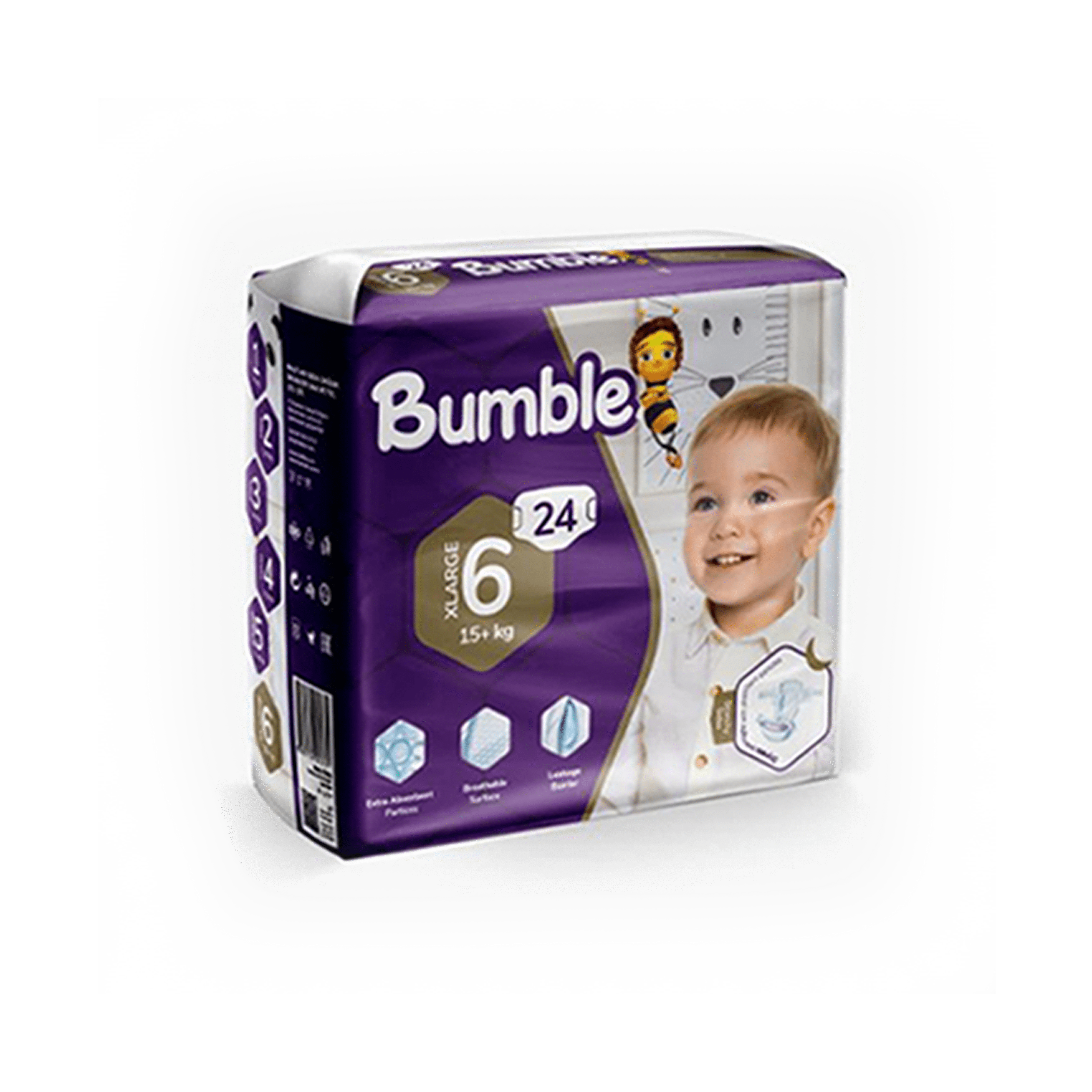 Bumble-Baby Diapers-Twin Pack - N6 Xlarge
