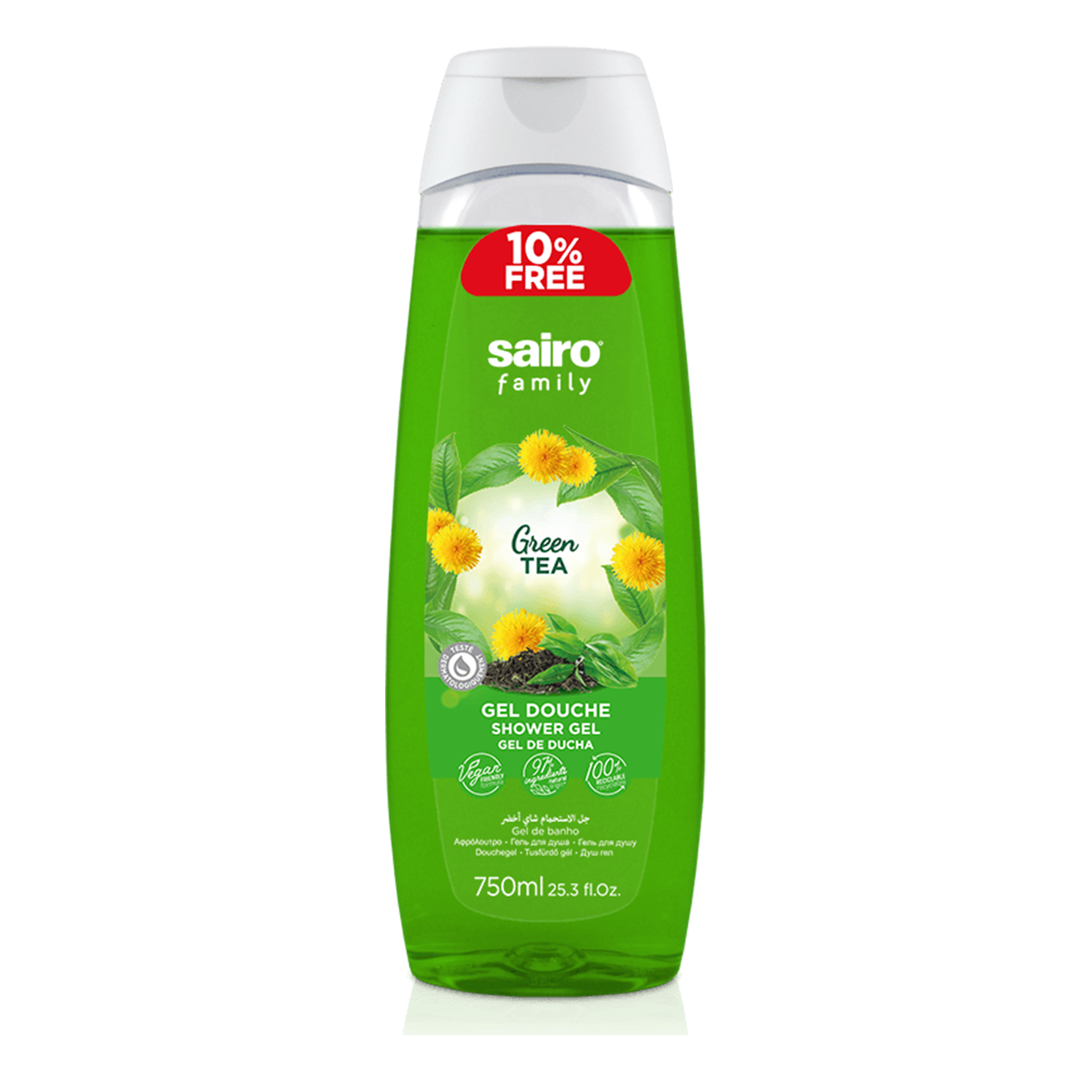 Sairo-Family Shower Gel-Green Tea