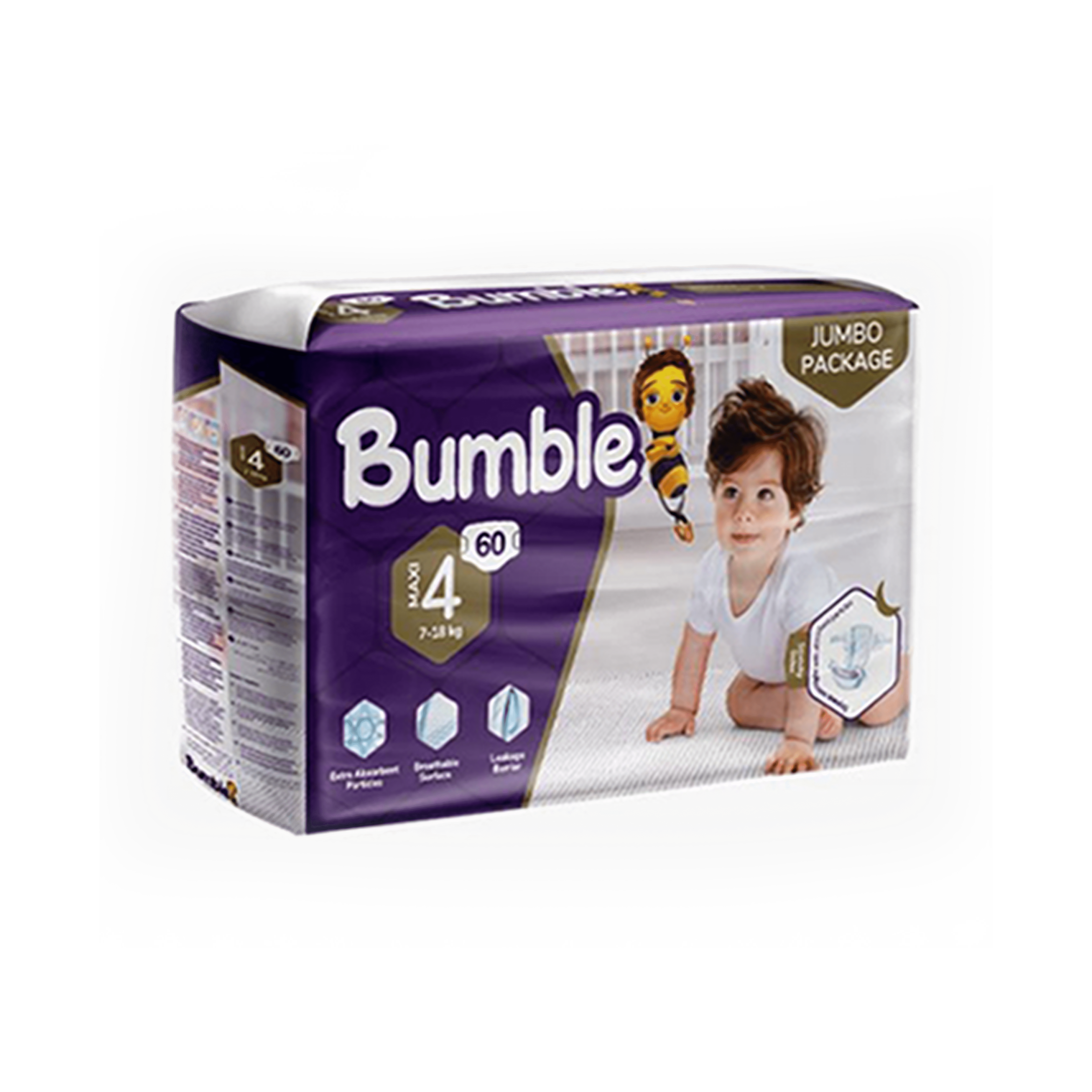 Bumble-Baby Diapers-Twin Pack - N4 Maxi