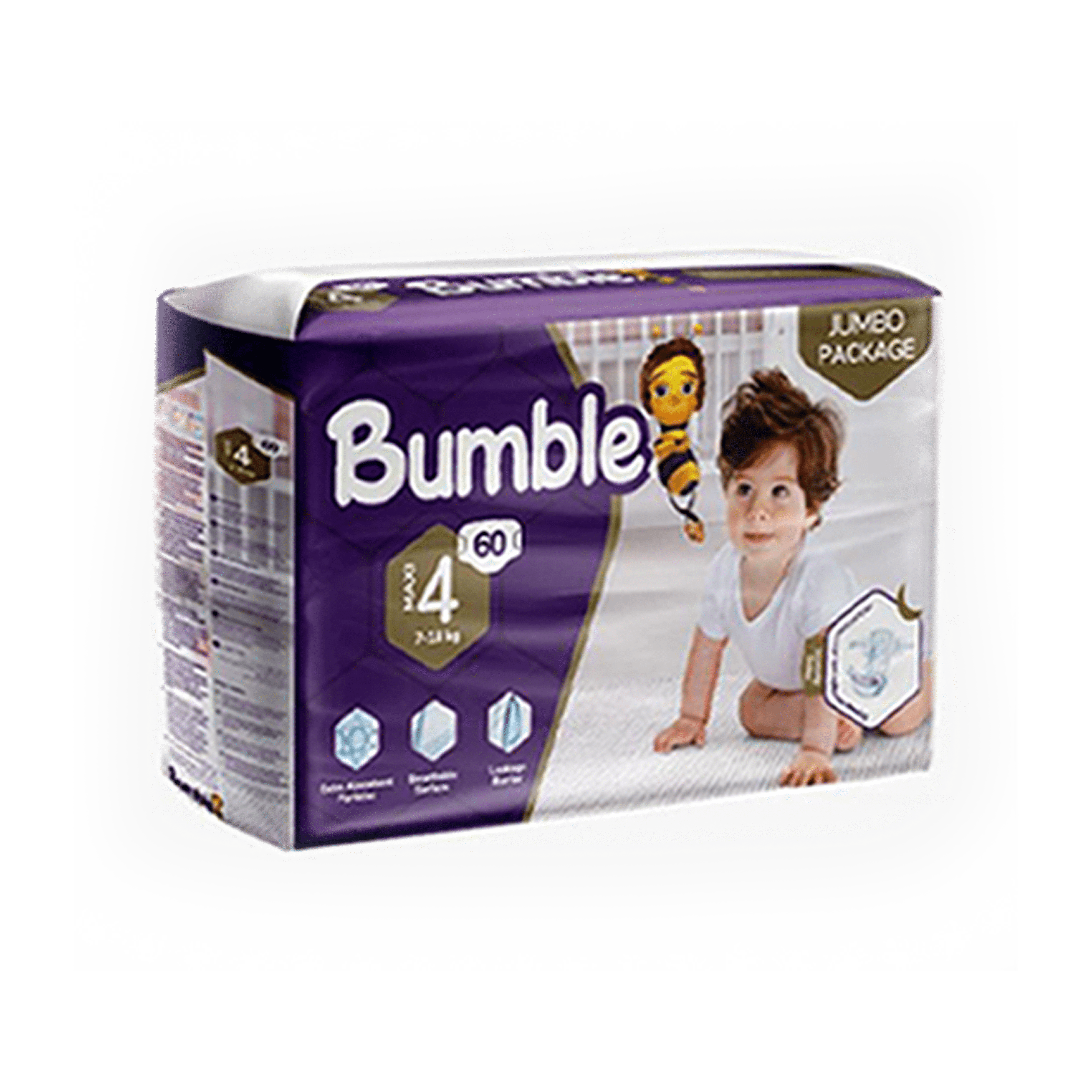 Bumble-Baby Diapers-Jumbo Pack - N4 Maxi