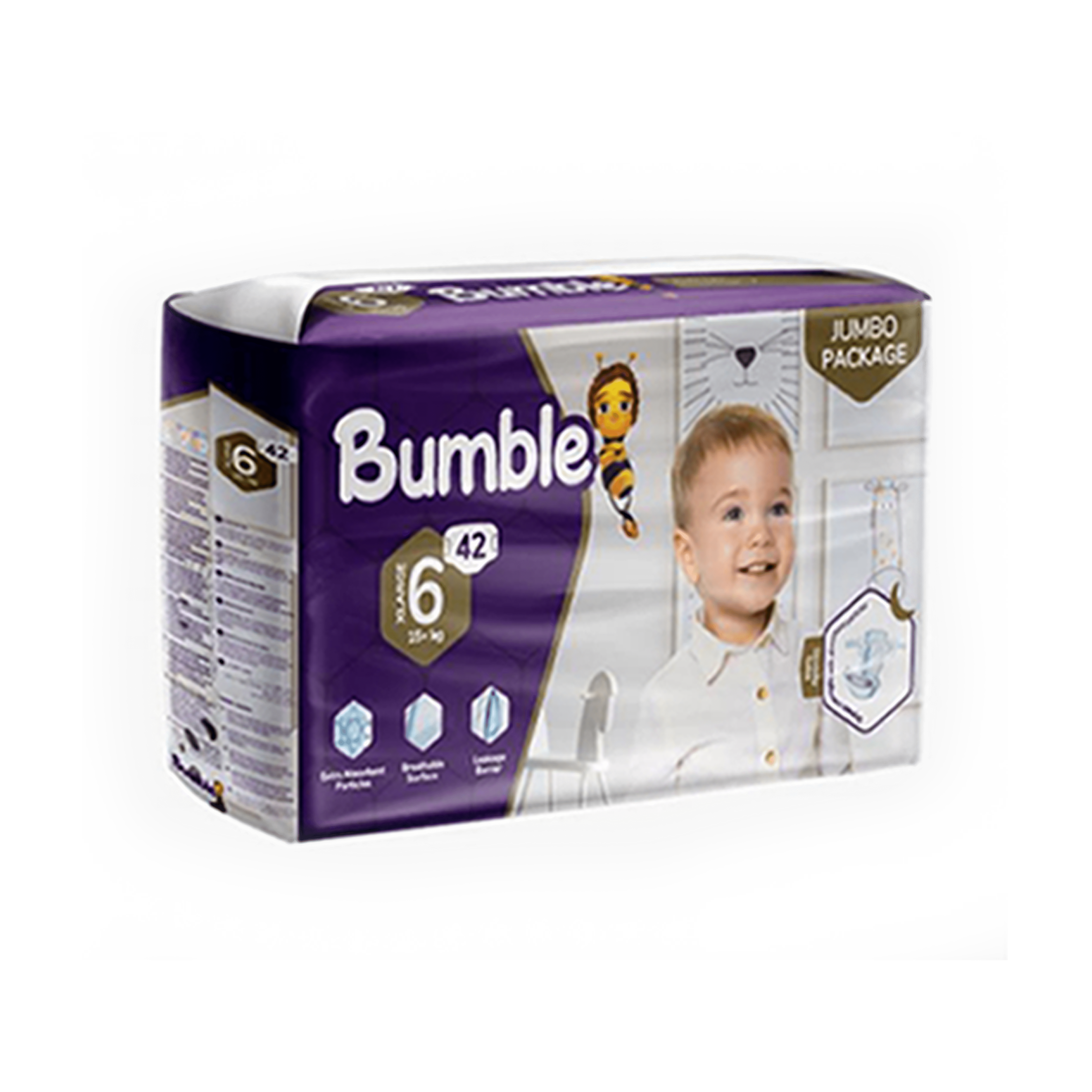 Bumble-Baby Diapers-Jumbo Pack - N6 Xlarge